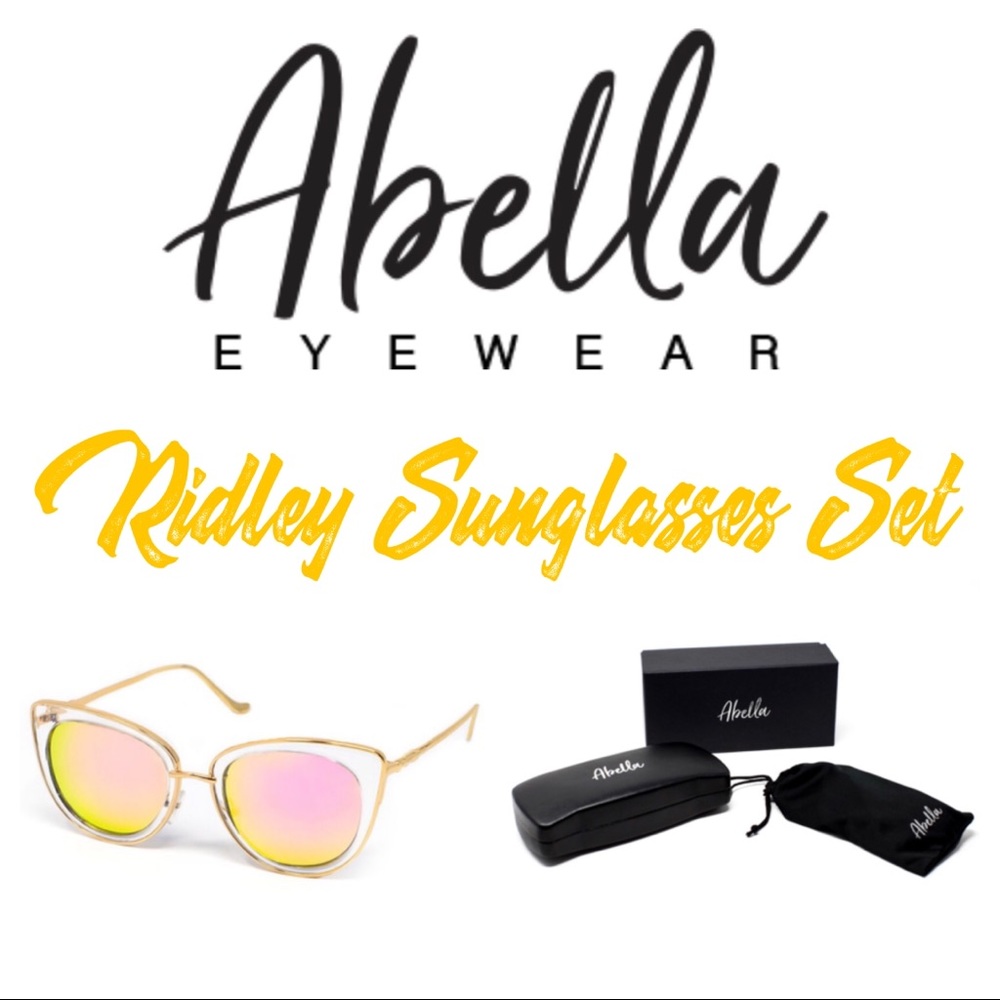 😎Abella Sunglasses Set (Style-Ridley Pink)